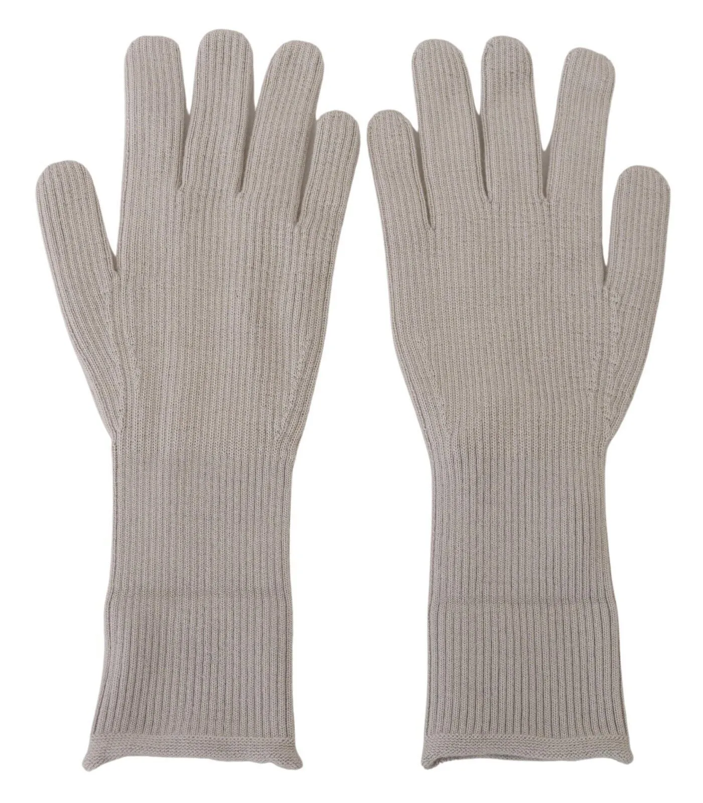 Dolce & Gabbana Men's Elegant Light Gray Cashmere Gloves