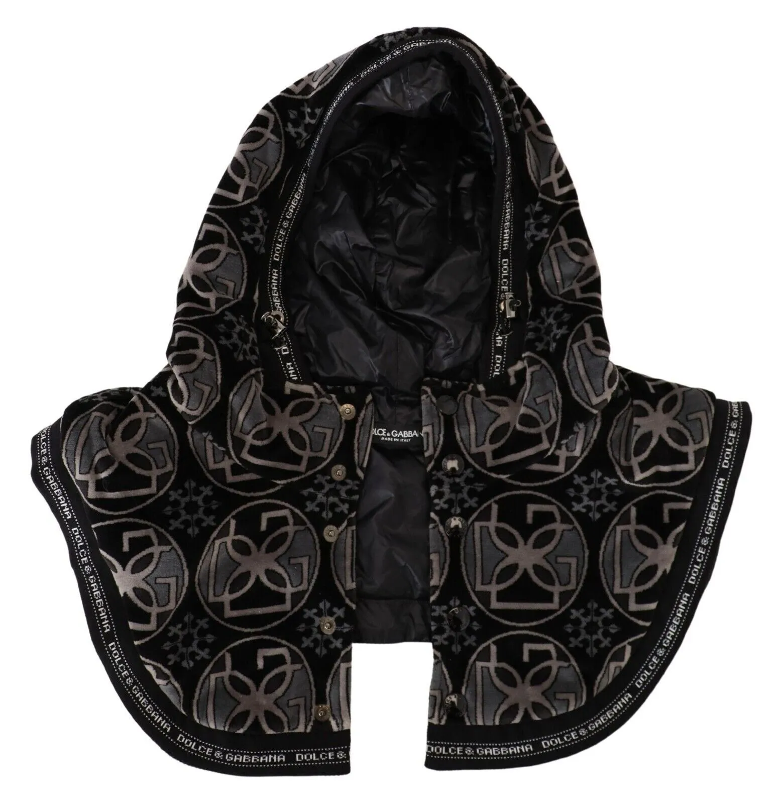 Dolce & Gabbana Men's Elegant Black Cotton Blend Head Wrap Hat