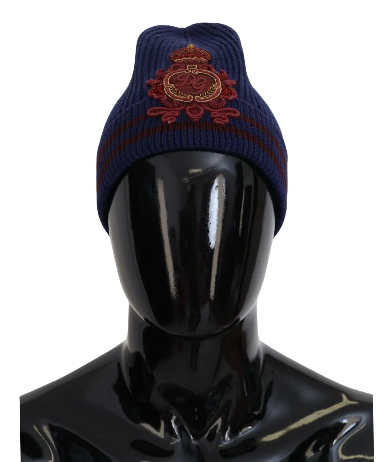 Dolce & Gabbana Men's Elegant Virgin Wool Blue Beanie Hat