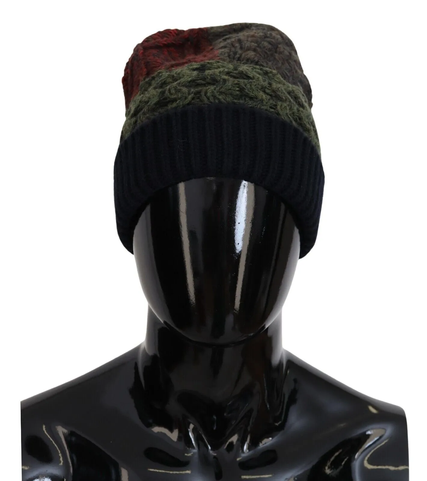 Dolce & Gabbana Men's Multicolor Virgin Wool Cashmere Beanie