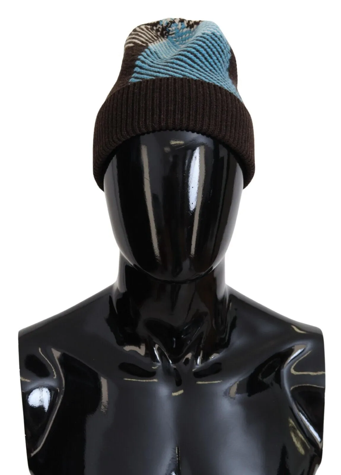 Dolce & Gabbana Men's Multicolor Cashmere Beanie Hat