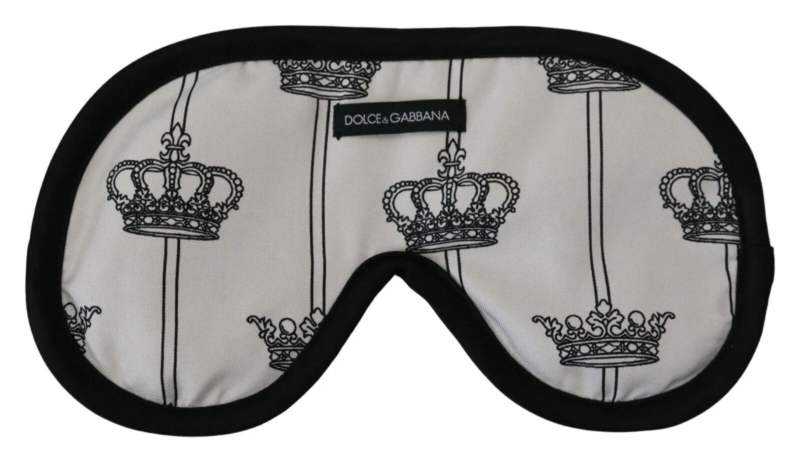 Dolce & Gabbana Women's Elegant Silk-Blend Crown Eye Mask