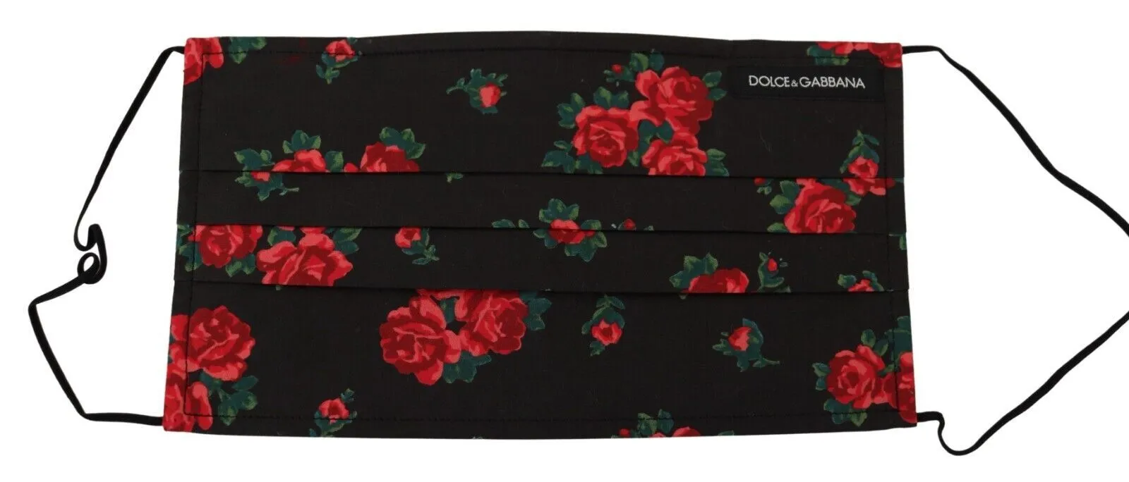 Dolce & Gabbana Women's Elegant Floral Cotton Pleated Face Mask
