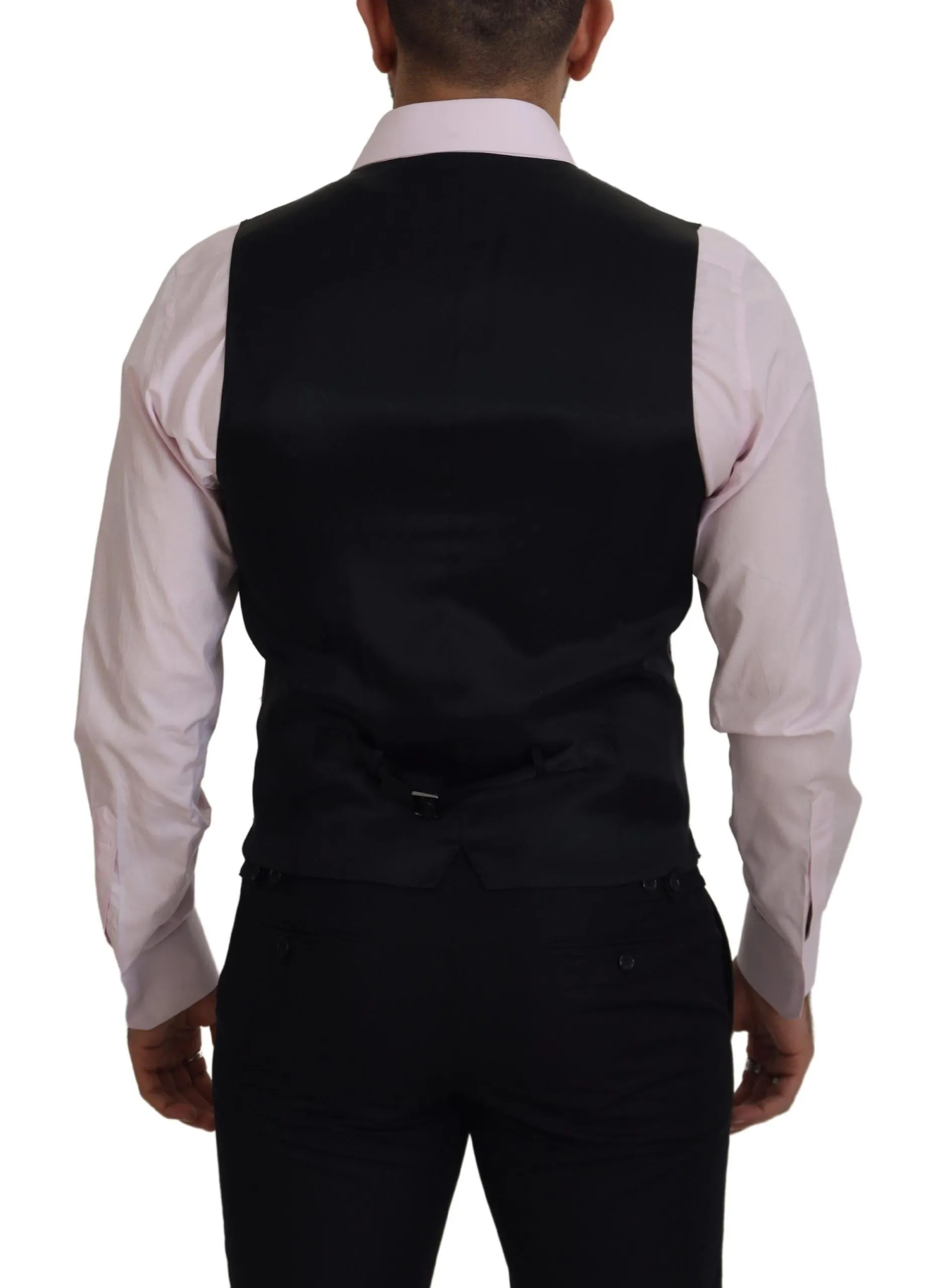 Dolce & Gabbana Men's Multicolor Formal Dress Vest Luxury Blend