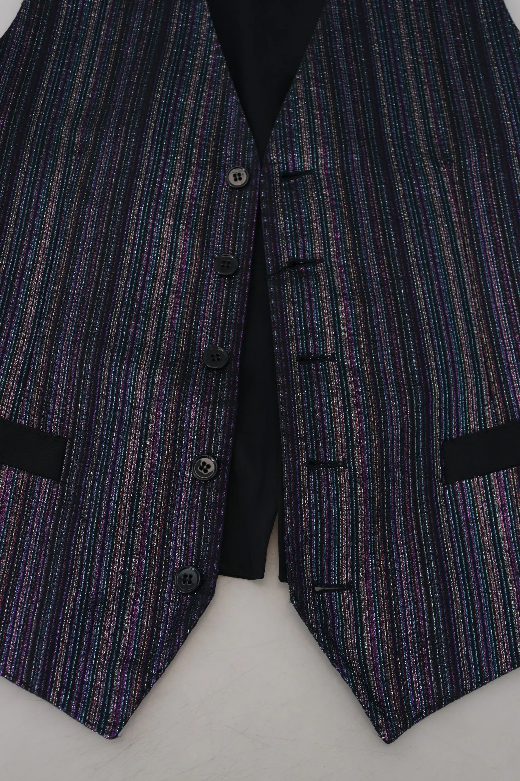 Dolce & Gabbana Men's Multicolor Formal Dress Vest Luxury Blend