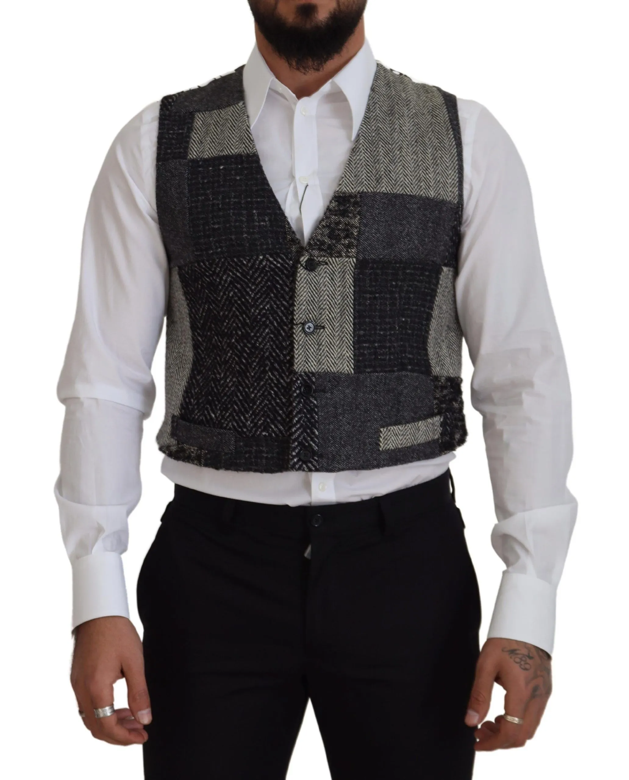 Dolce & Gabbana Men's Multicolor Formal Dress Vest