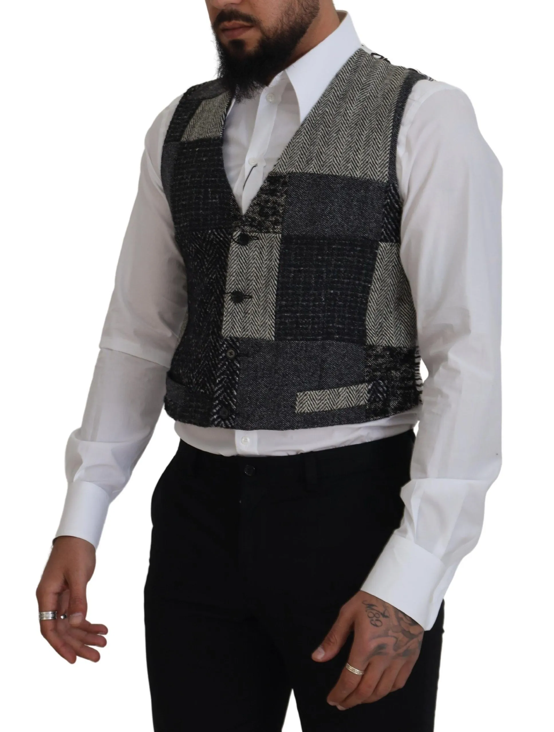 Dolce & Gabbana Men's Multicolor Formal Dress Vest