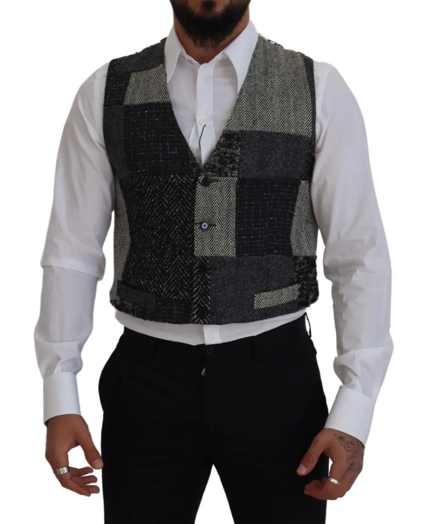 Dolce & Gabbana Men's Multicolor Formal Dress Vest