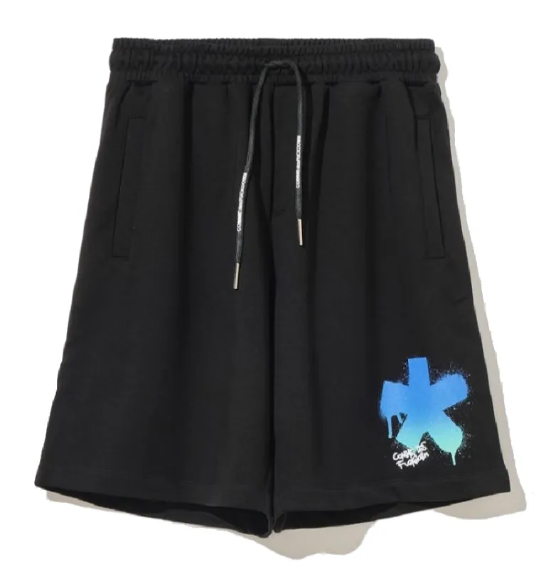 Comme Des Fuckdown Men's Sleek Cotton Bermuda Shorts with Logo Detail