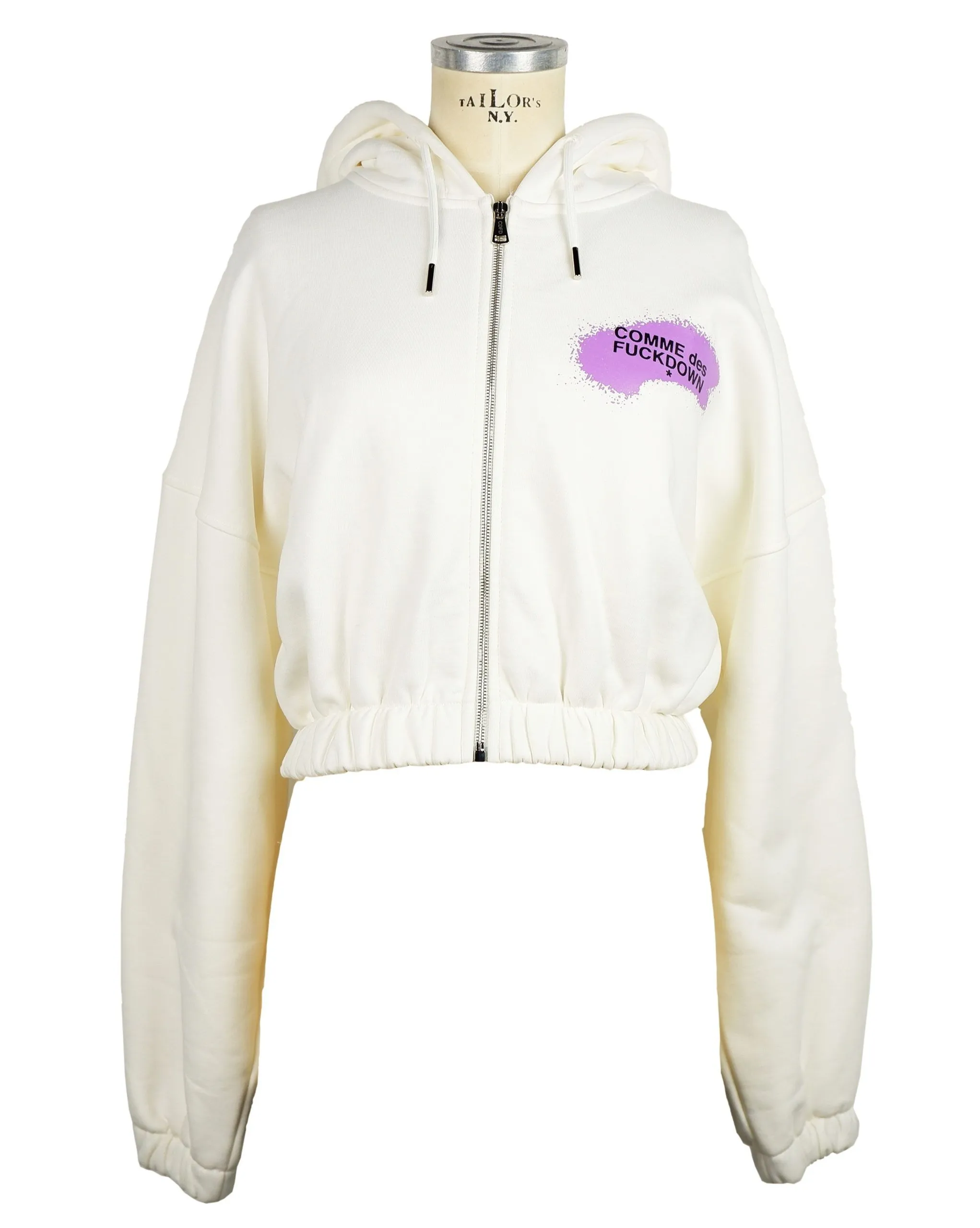 Comme Des Fuckdown Women's Chic Hooded Sweatshirt with Signature Print