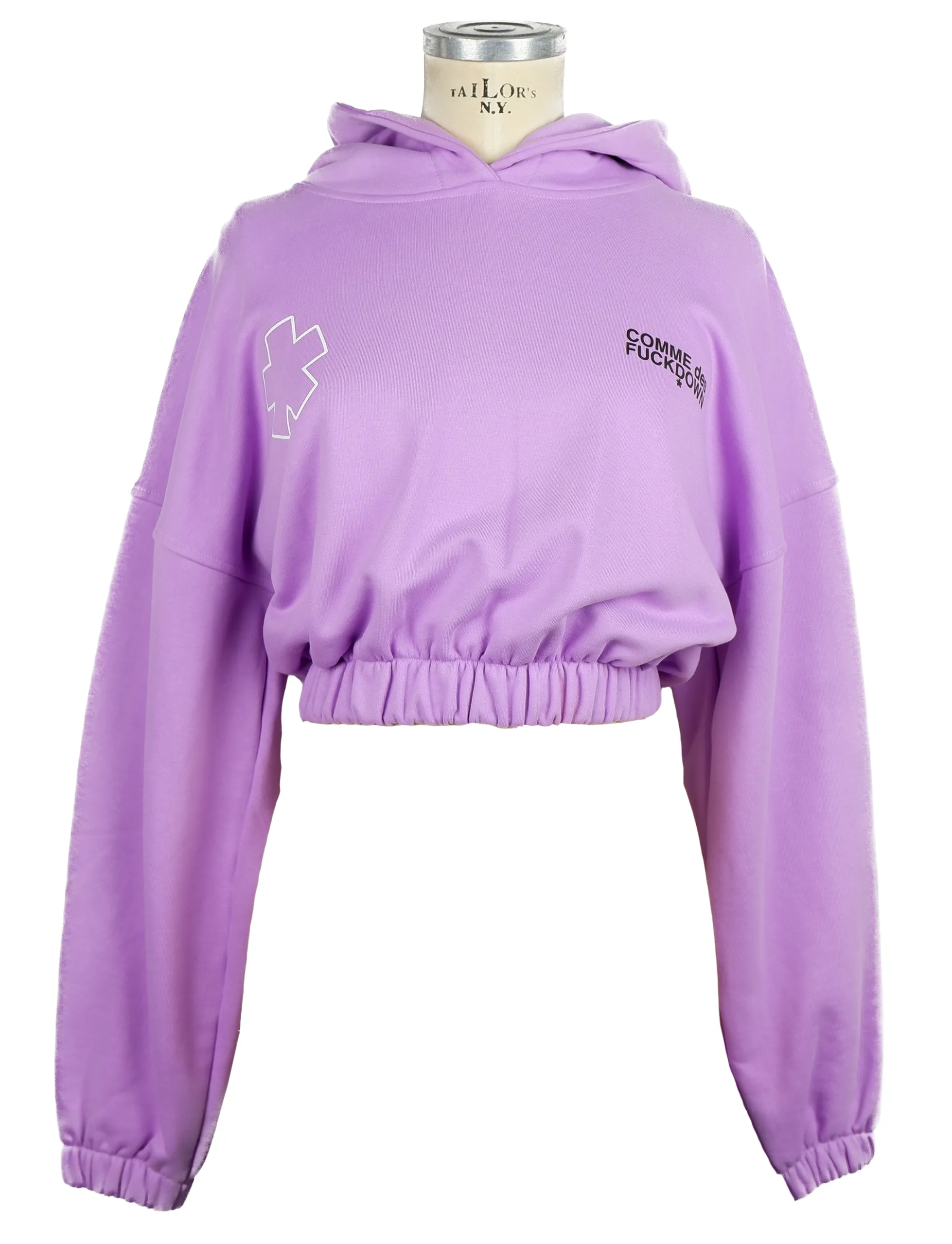 Comme Des Fuckdown Women's Vibrant Purple Hooded Sweatshirt