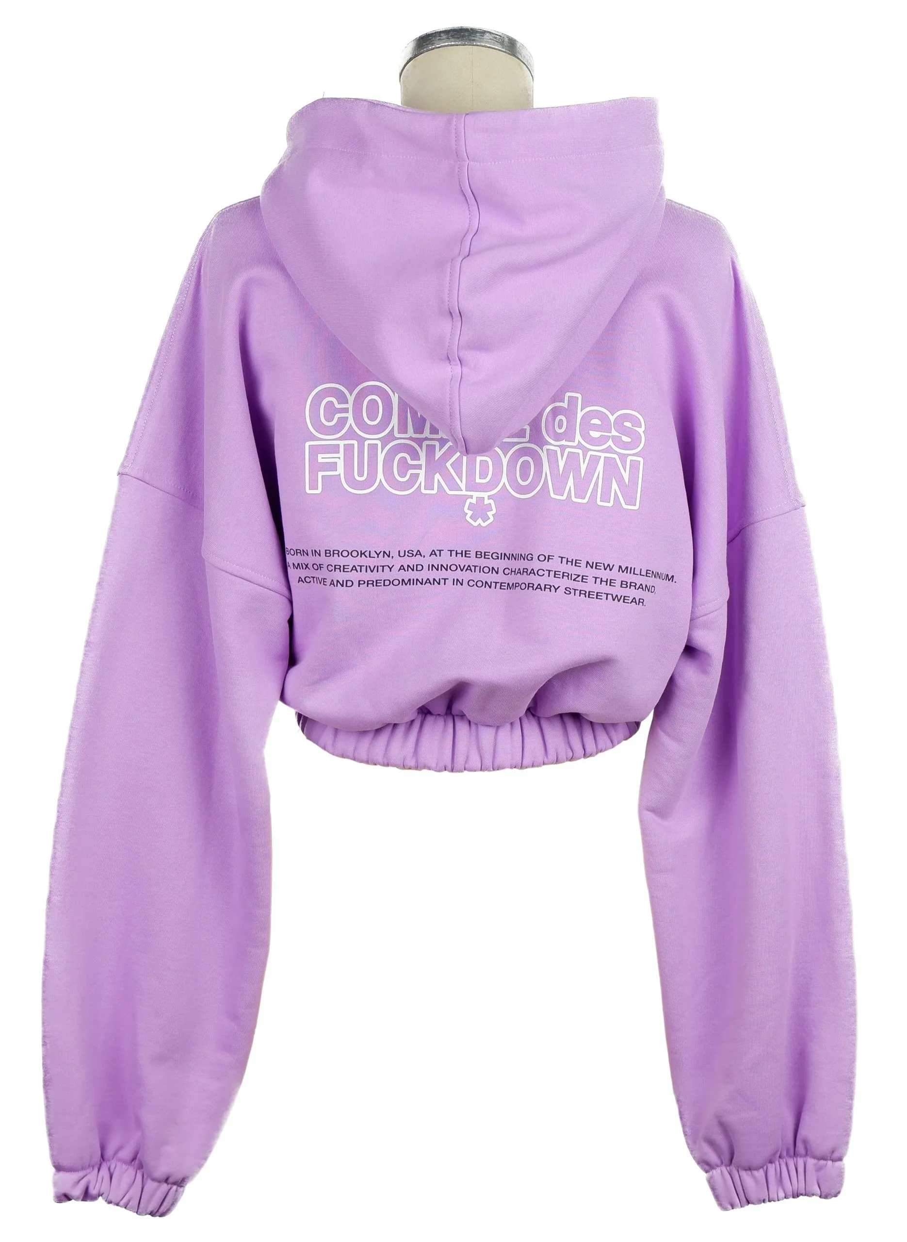 Comme Des Fuckdown Women's Vibrant Purple Hooded Sweatshirt