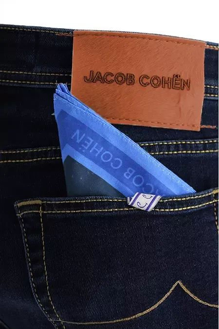 Jacob Cohen Men's Elegant Dark Blue Denim Sophistication