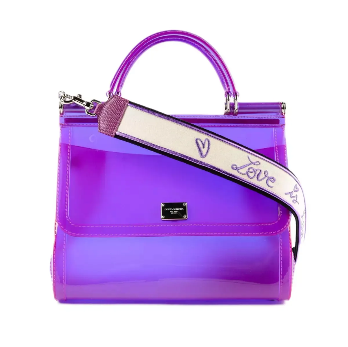 Dolce & Gabbana Women's Elegant Purple Sicily Tote - Iconic Charm