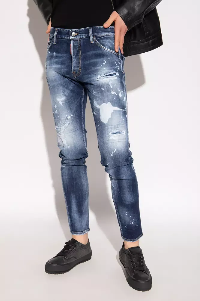 Dsquared² Men's Chic Cool Guy Paint-Splattered Jeans