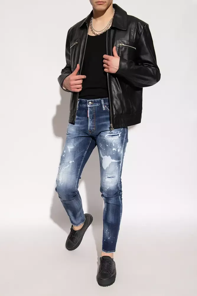 Dsquared² Men's Chic Cool Guy Paint-Splattered Jeans