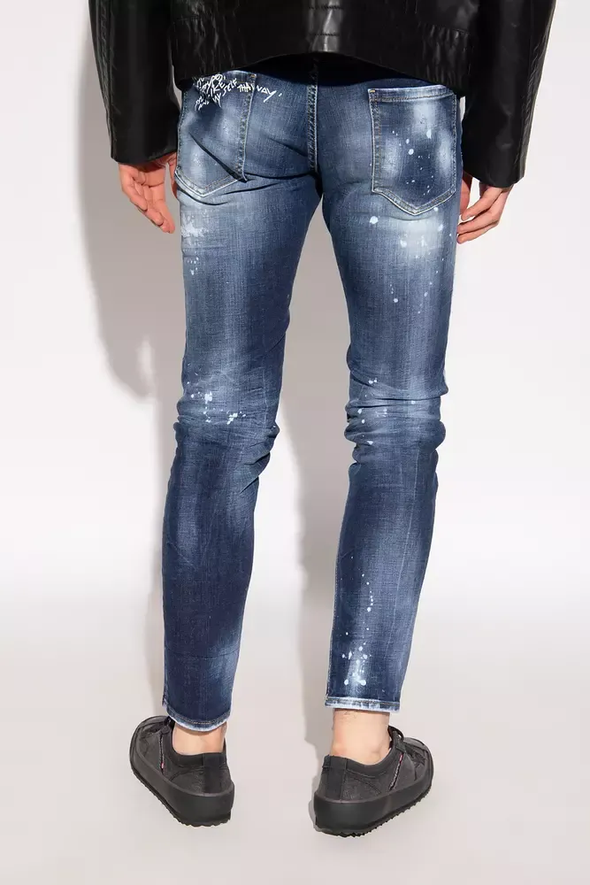 Dsquared² Men's Chic Cool Guy Paint-Splattered Jeans