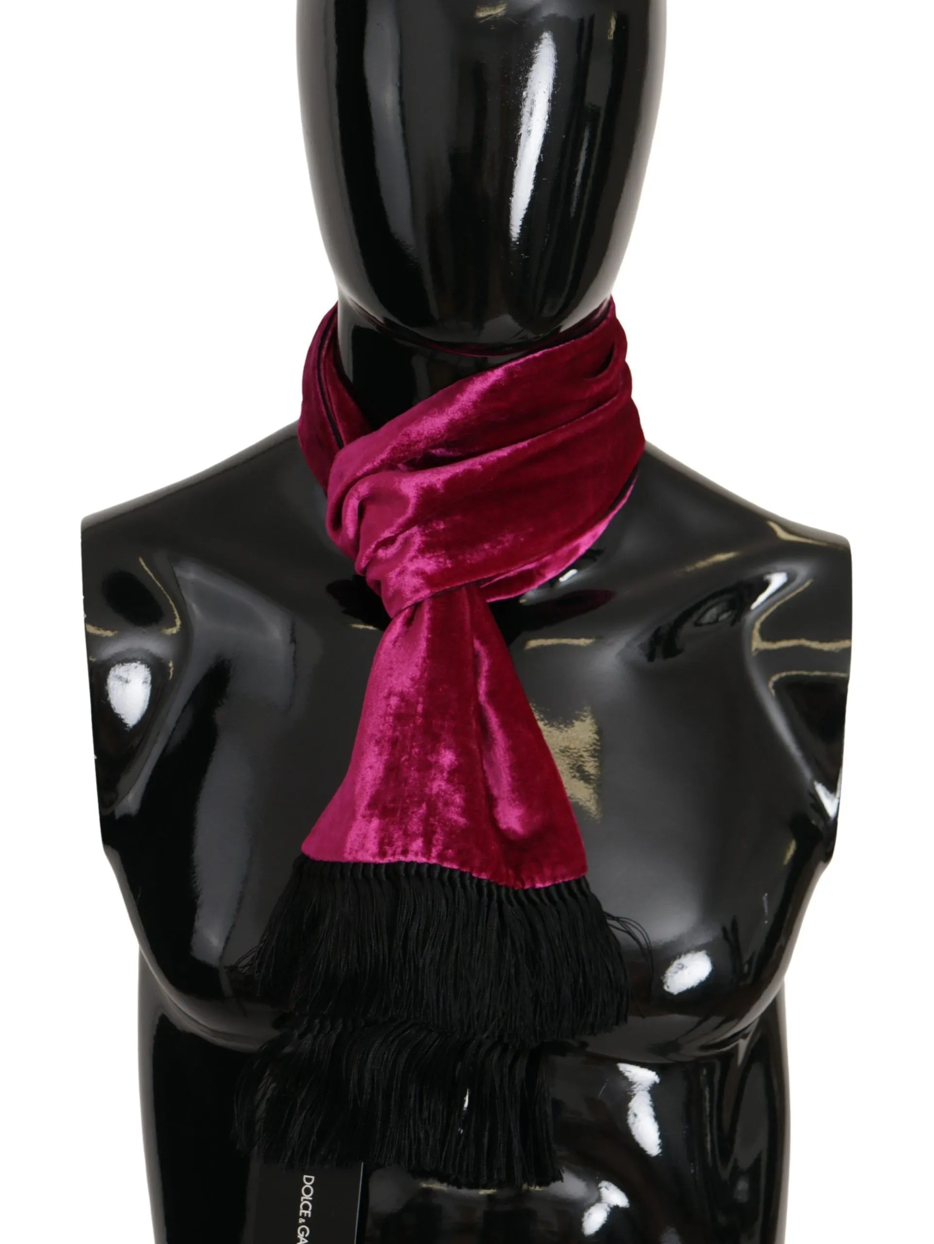 Dolce & Gabbana Elegant Magenta Silk Men's Scarf