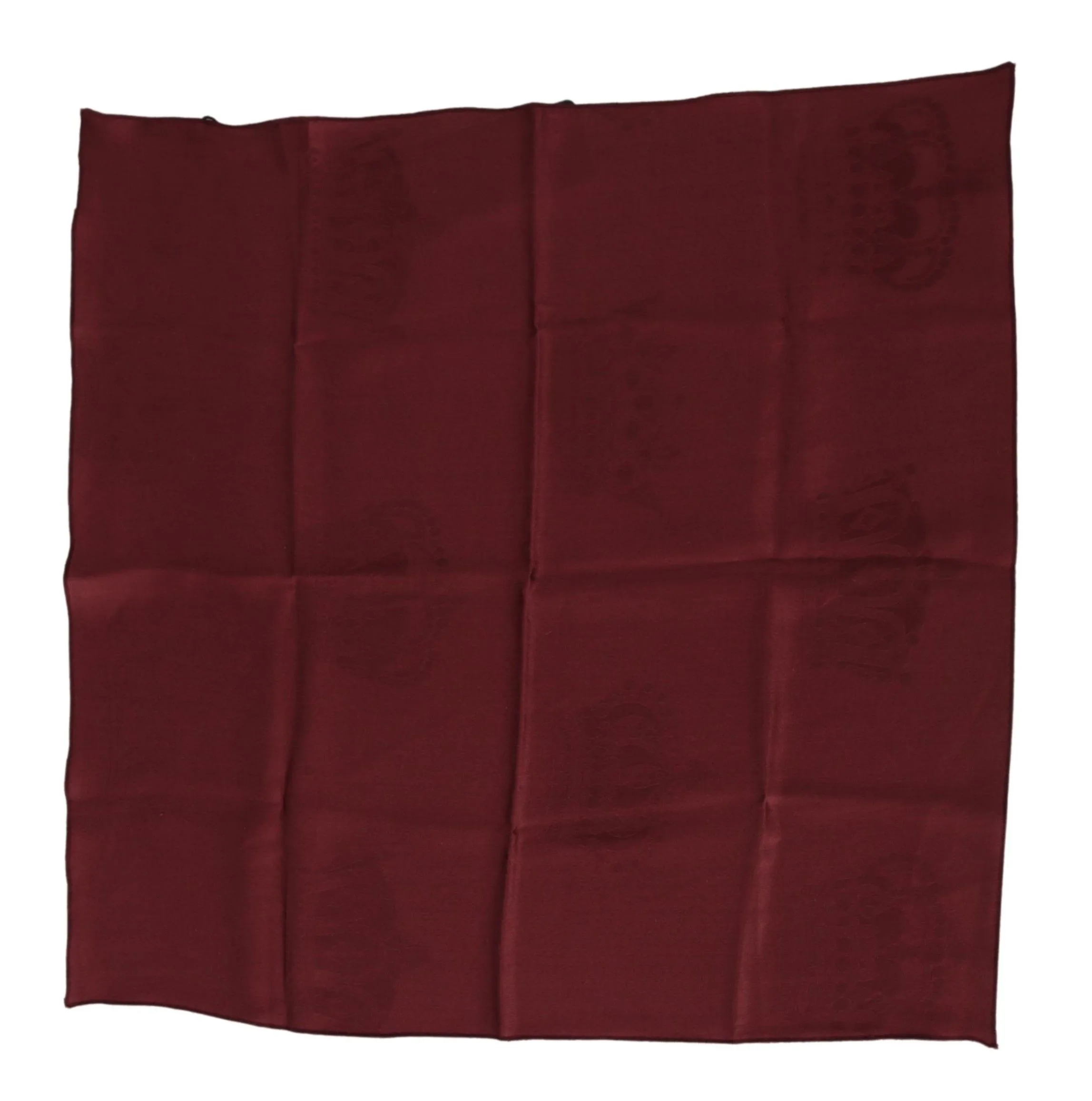 Dolce & Gabbana Men's Elegant Red Silk Square Scarf Wrap