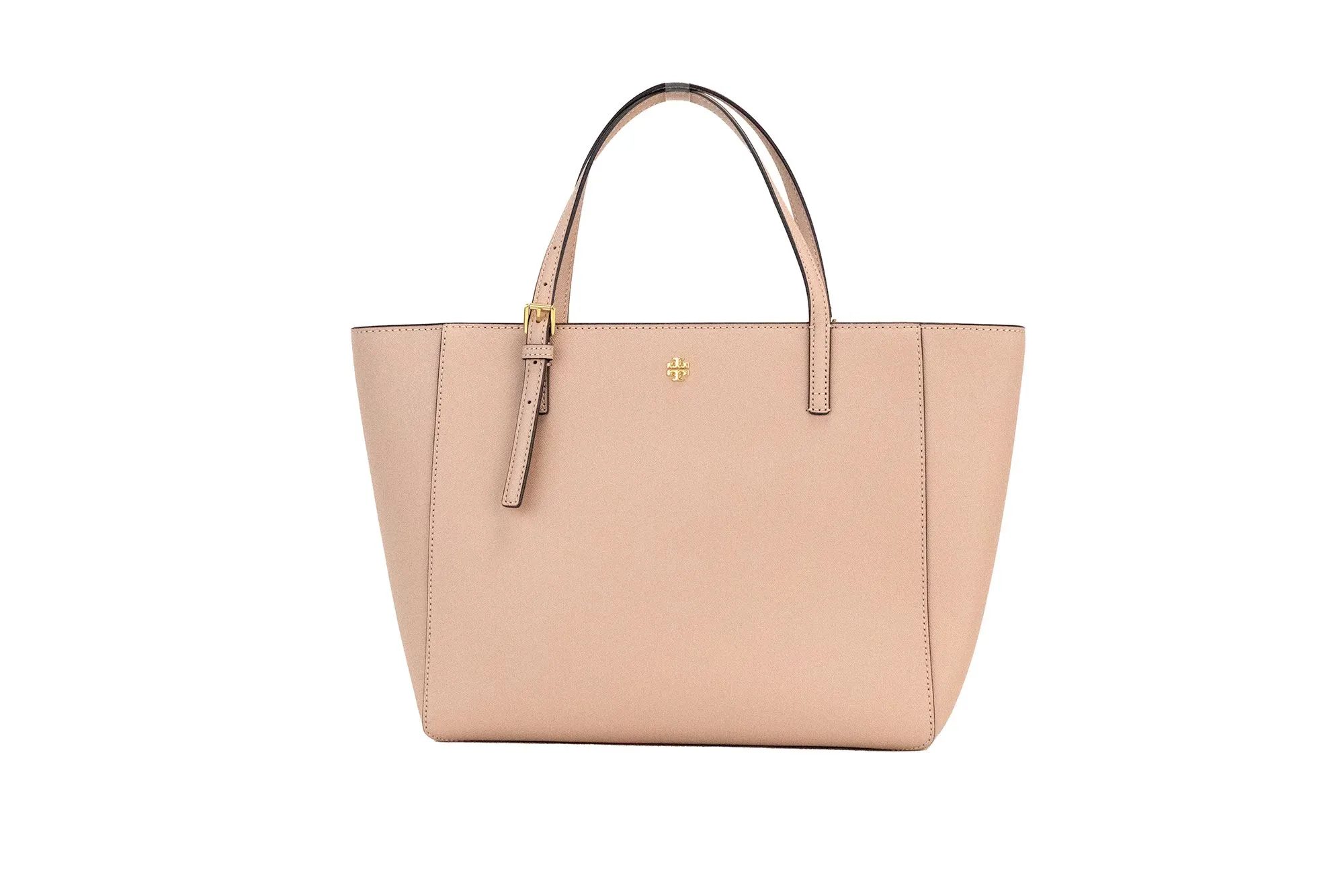 Tory Burch Women's Emerson Small Light Meadowsweet Saffiano Leather Tote Bag