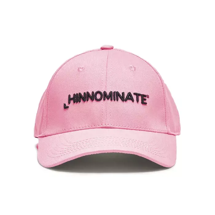 Hinnominate Women's Chic Pink Visor Cap with Elegant Embroidery