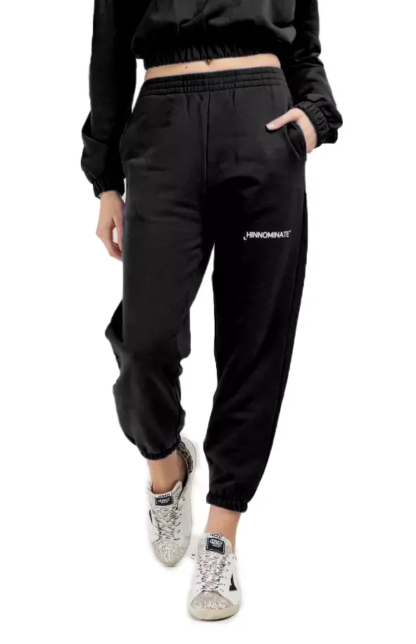 Hinnominate Women's Elegant Cotton Sweatpants with Logo Detail