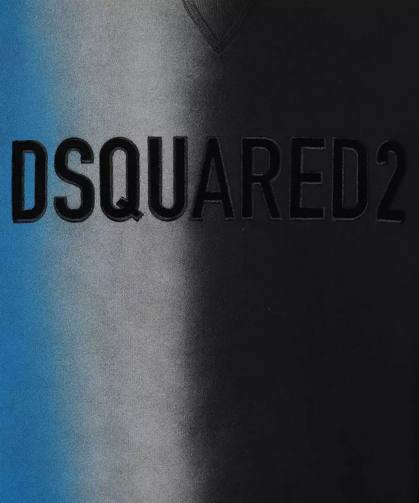 Dsquared² Men's Vintage Tie-Dye Embossed Logo Sweatshirt