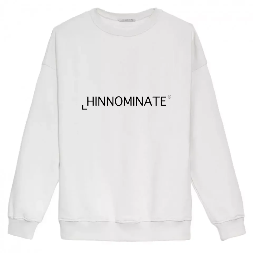 Hinnominate Men's Chic Long Sleeve Cotton Sweatshirt in White