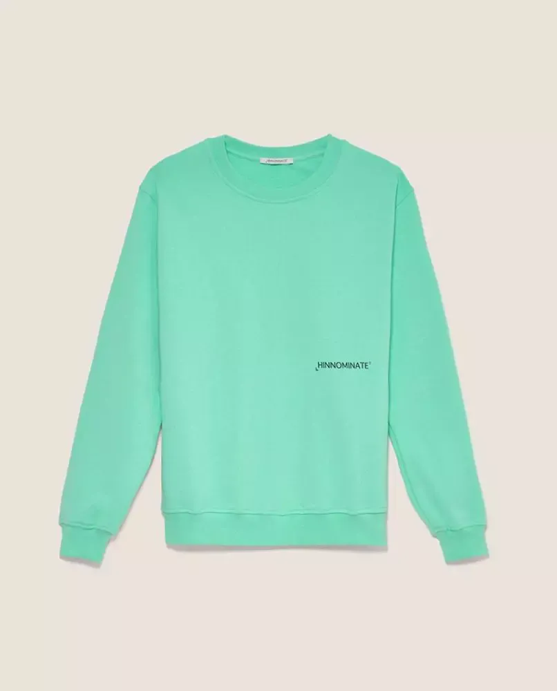 Hinnominate Men's Mint Green Cotton Long Sleeve Sweatshirt