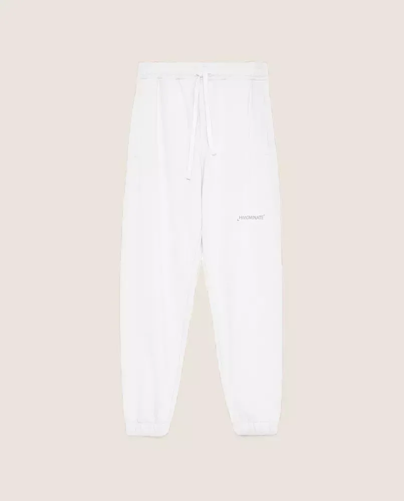 Hinnominate Men's Elegance in Comfort: White Cotton Sweatpants