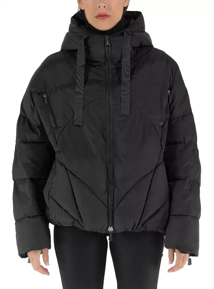 Hinnominate Women's Chic Oversized Hooded Short Jacket