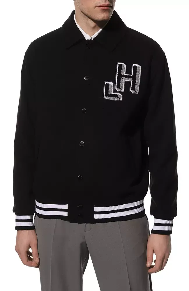 Hinnominate Men's Elevated Bomber Jacket with Logo Patch