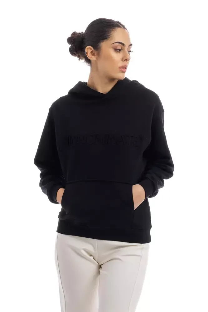 Hinnominate Women's Chic Embossed Logo Cotton Hooded Sweatshirt