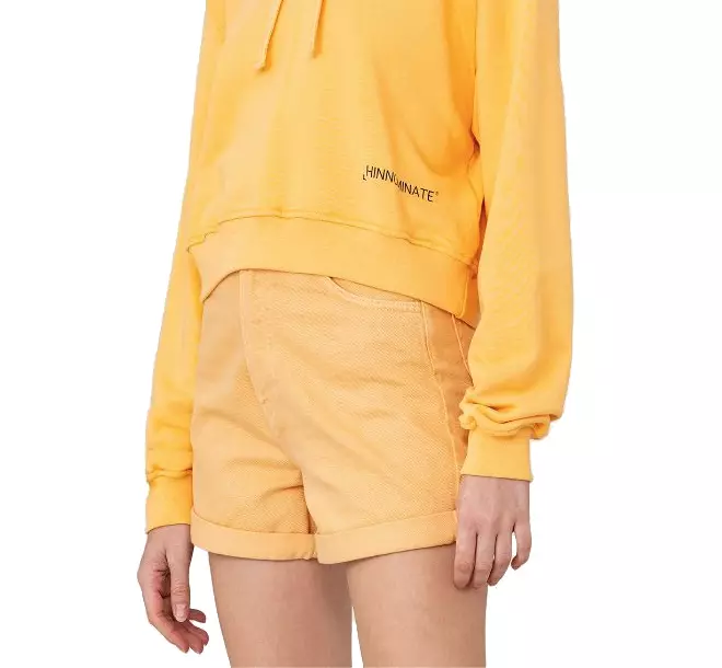 Hinnominate Women's Summery Chic Orange Cotton Shorts