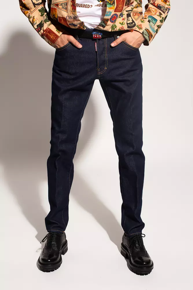 Dsquared² Men's Navy Blue Cool Guy Tapered Jeans