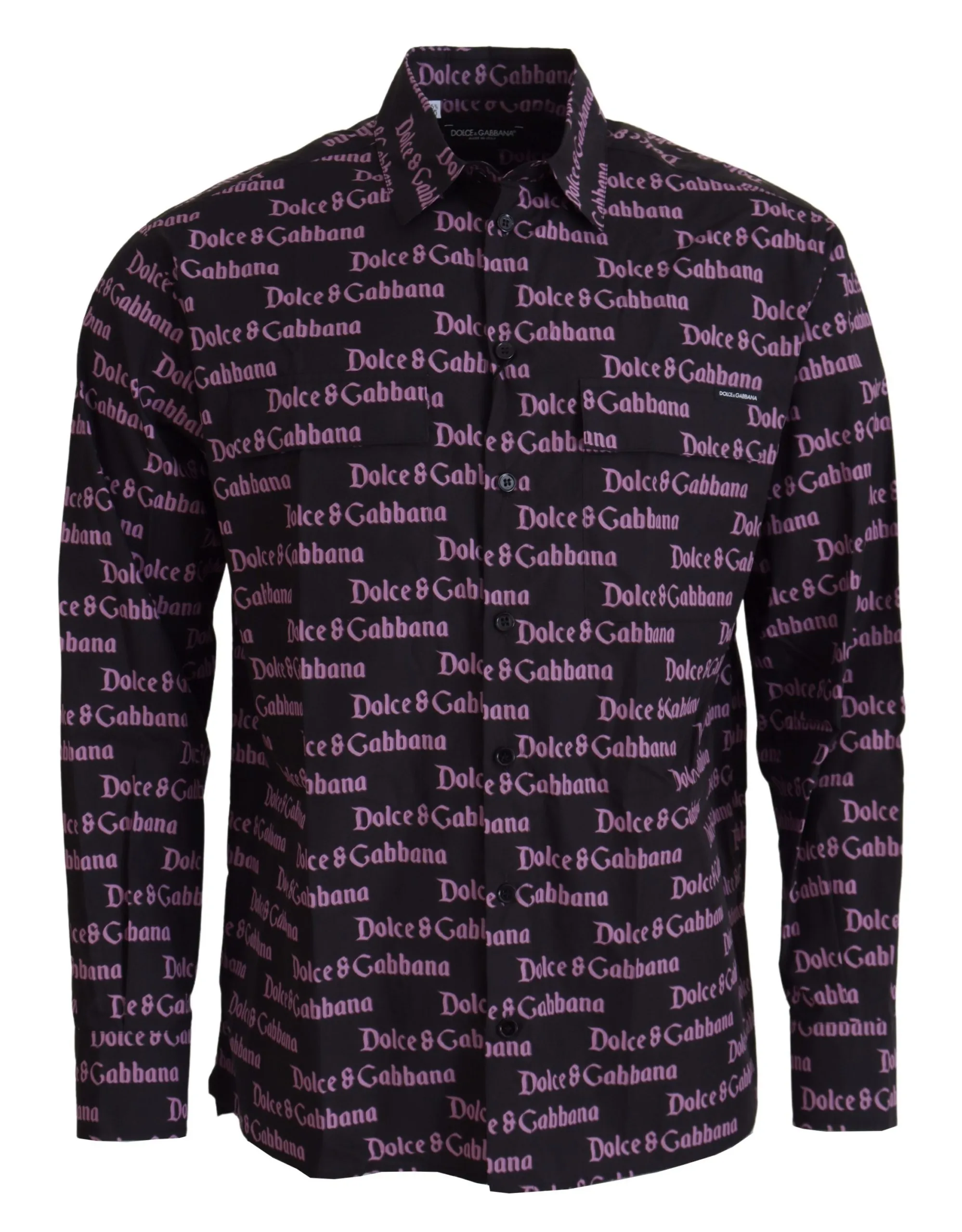 Dolce & Gabbana Men's Elegant Slim Fit Black Dress Shirt