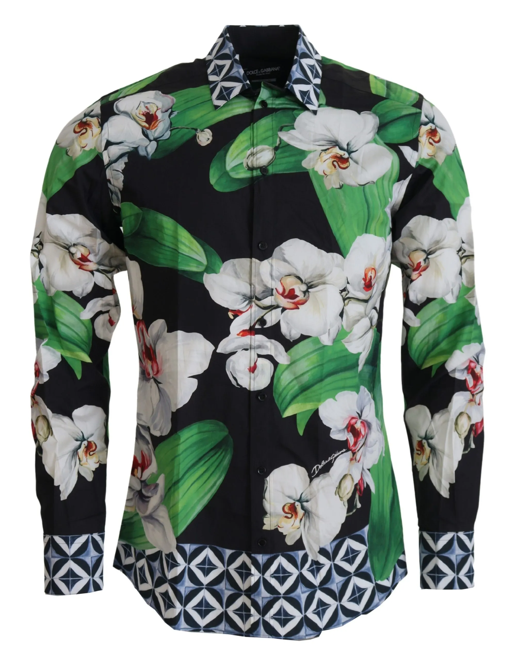 Dolce & Gabbana Men's Floral Elegance Slim Fit Dress Shirt