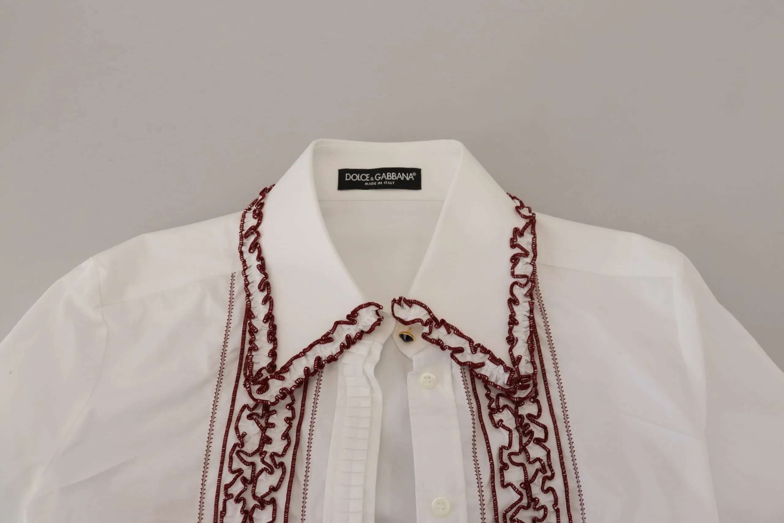 Dolce & Gabbana Women's Elegant White Cotton Polo Top