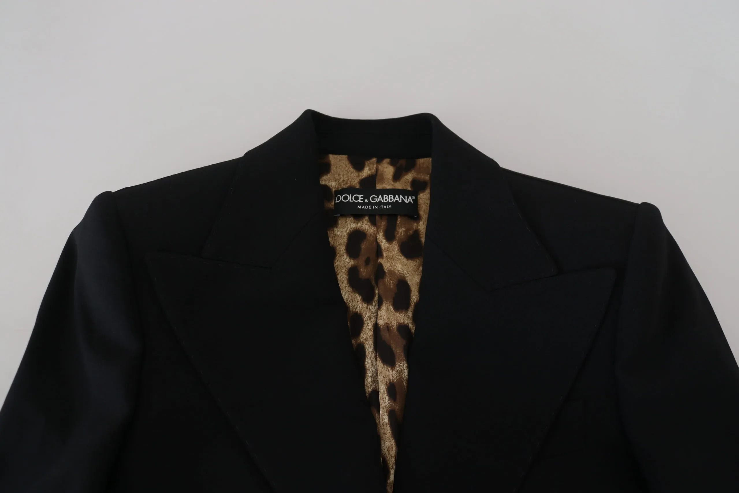 Dolce & Gabbana Women's Elegant Black Stretch Wool Blazer