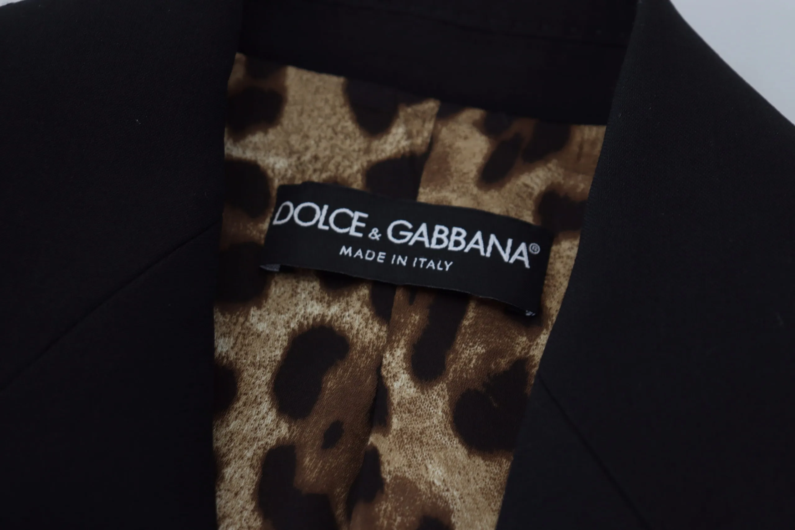Dolce & Gabbana Women's Elegant Black Stretch Wool Blazer