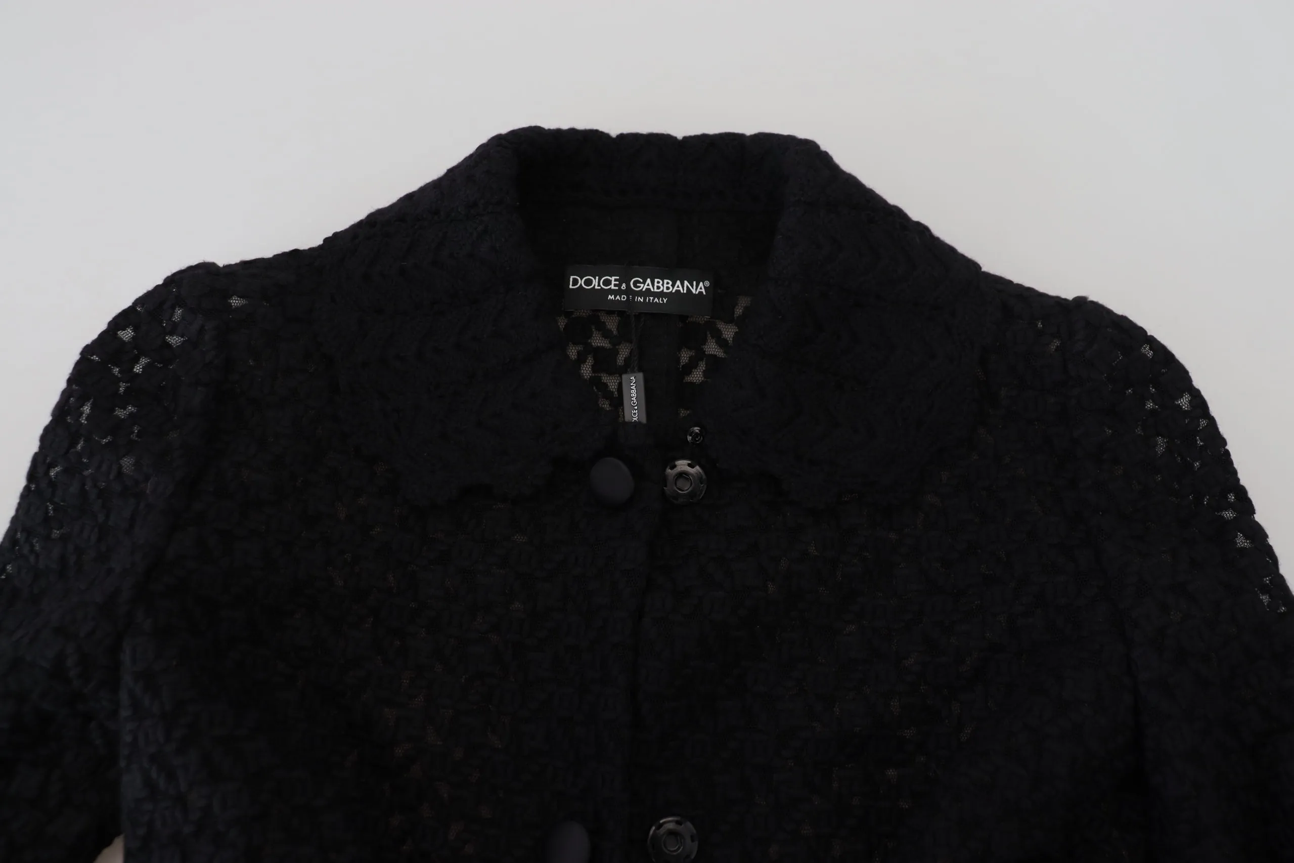 Dolce & Gabbana Women's Classic Button Down Knitted Long Jacket