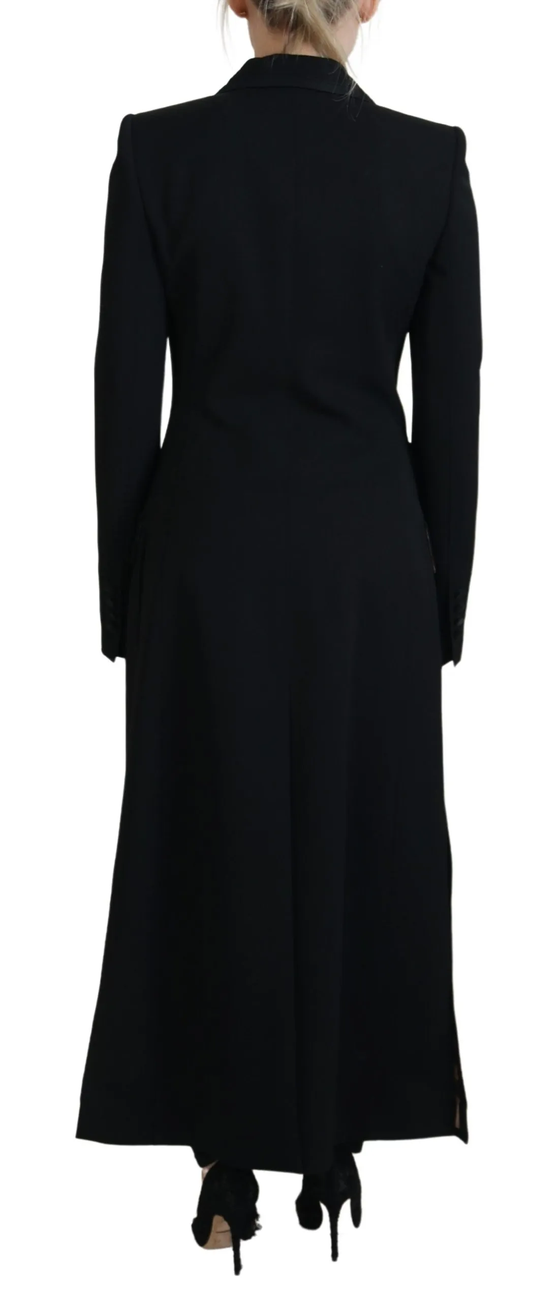 Dolce & Gabbana Women's Elegant Black Trench Blazer Jacket