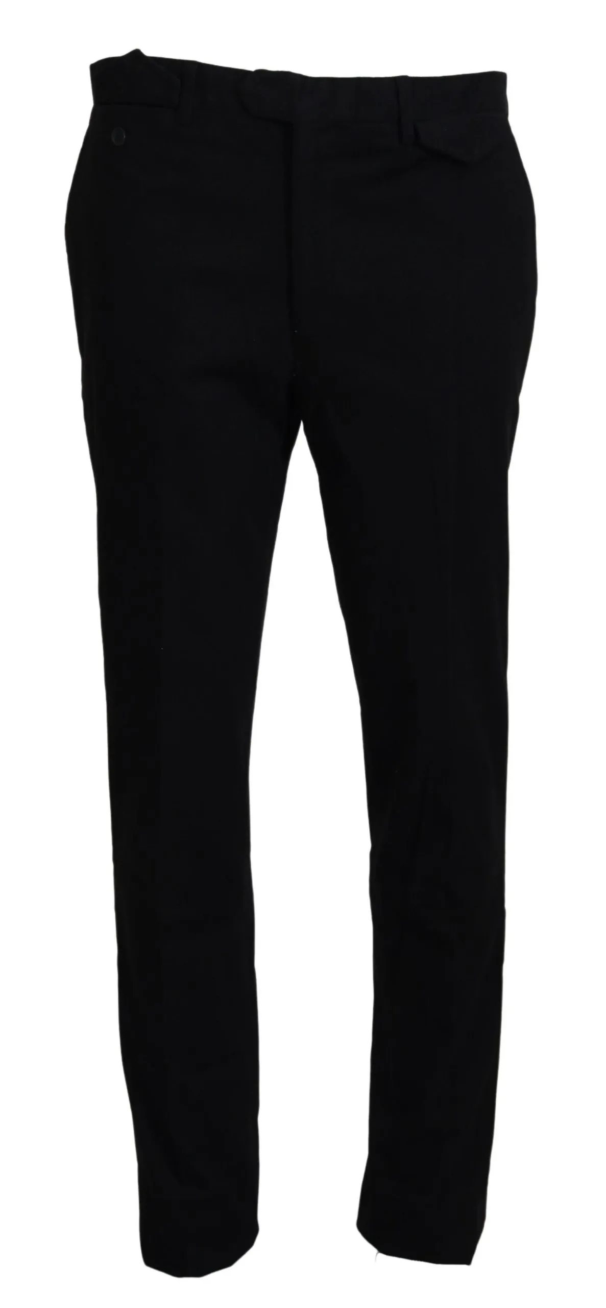 BENCIVENGA Men's Elegant Black Cotton Trousers for Men