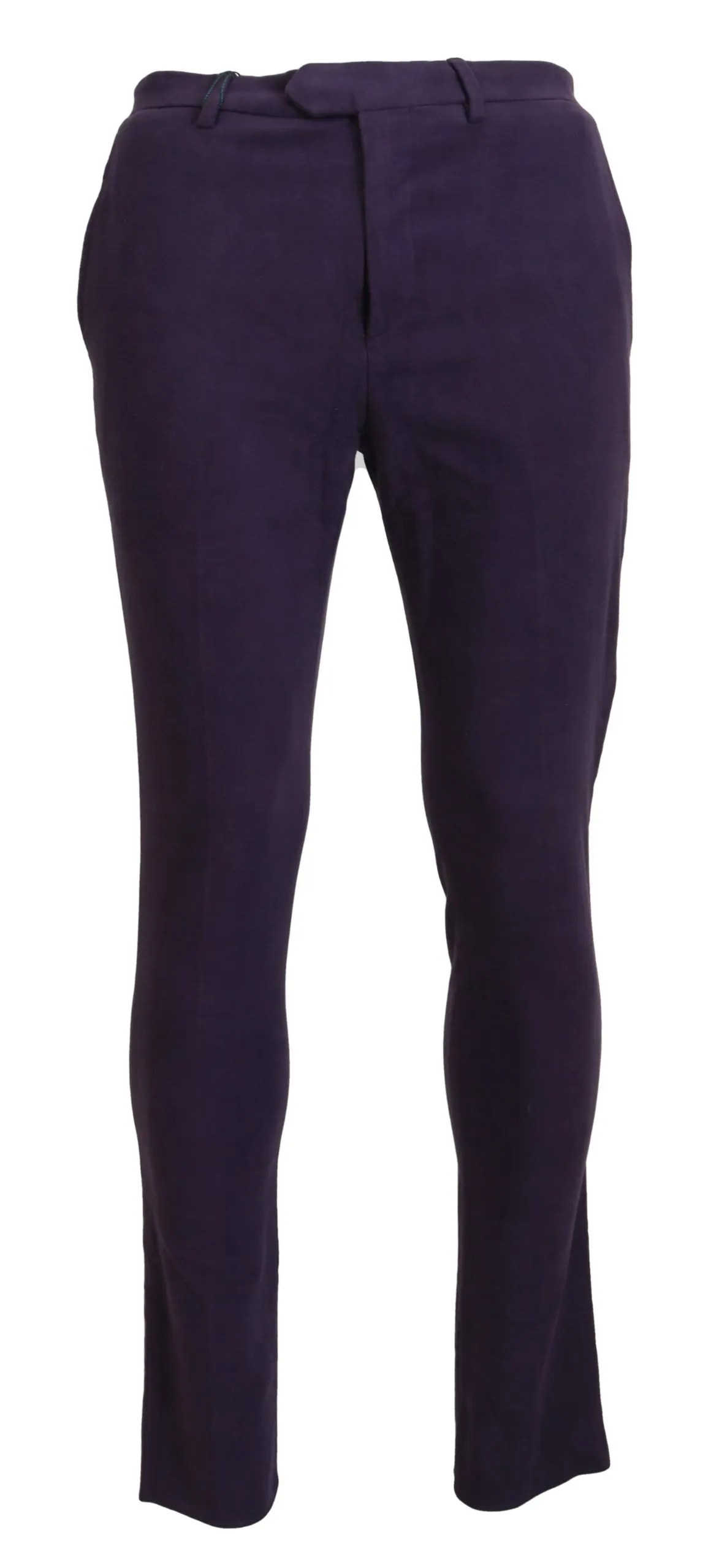 BENCIVENGA Men's Elegant Purple Cotton Trousers