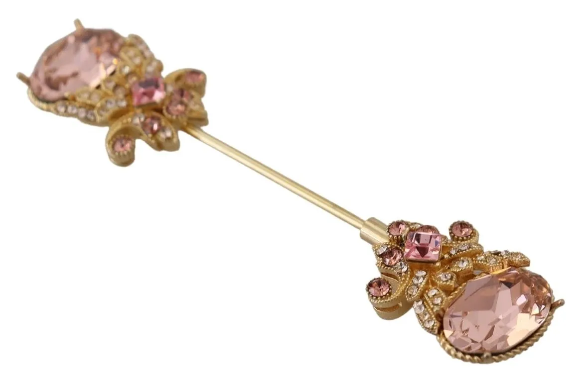 Dolce & Gabbana Women's Elegant Gold-Toned Sterling Silver Brooch