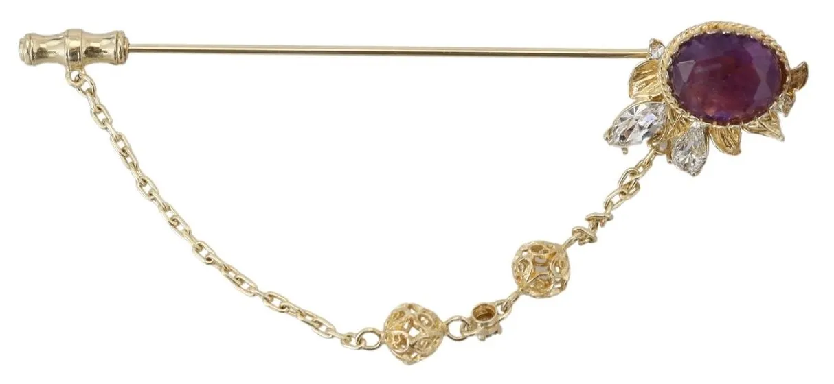 Dolce & Gabbana Women's Elegant Sterling Silver Brooch Pin