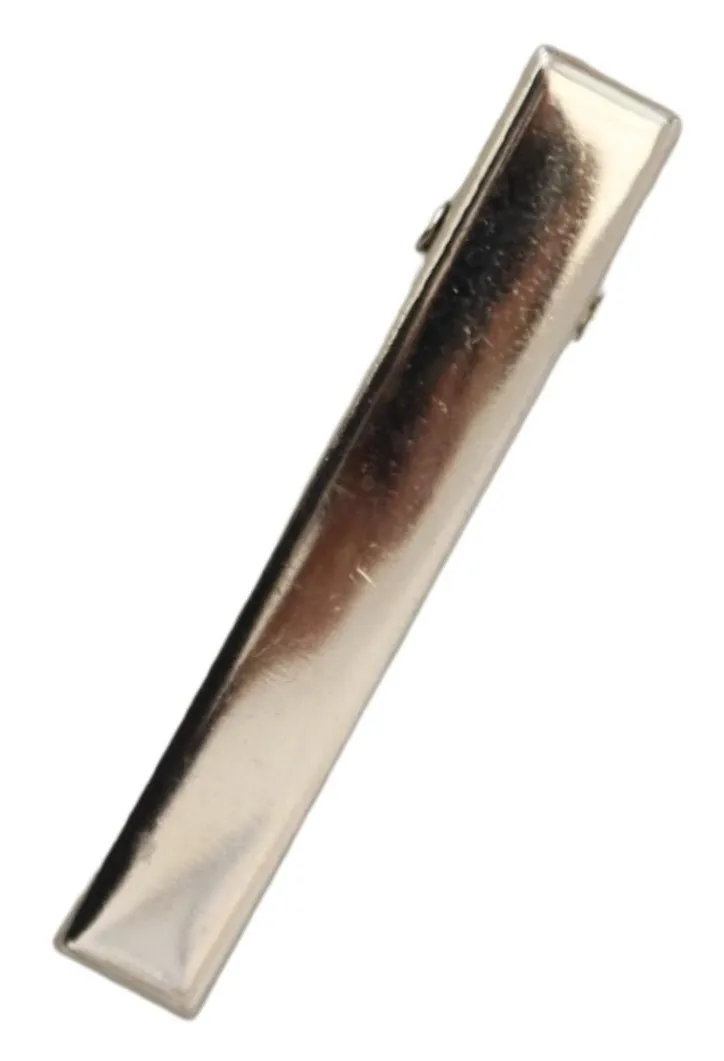 Ermenegildo Zegna Elegant Silver Brass Tie Clip for Men