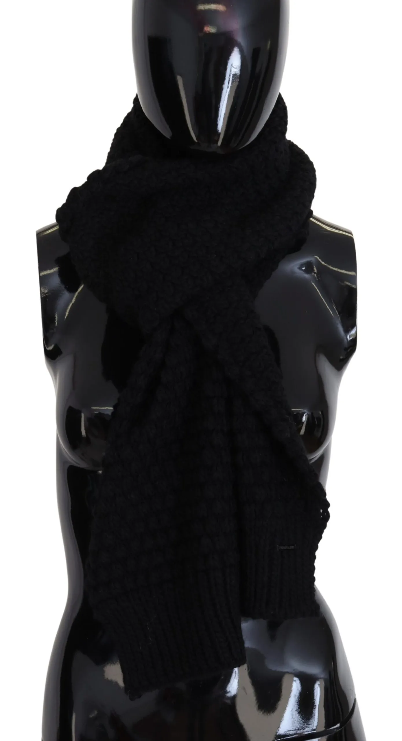 Balmain Women's Elegant Black Designer Scarf Wrap