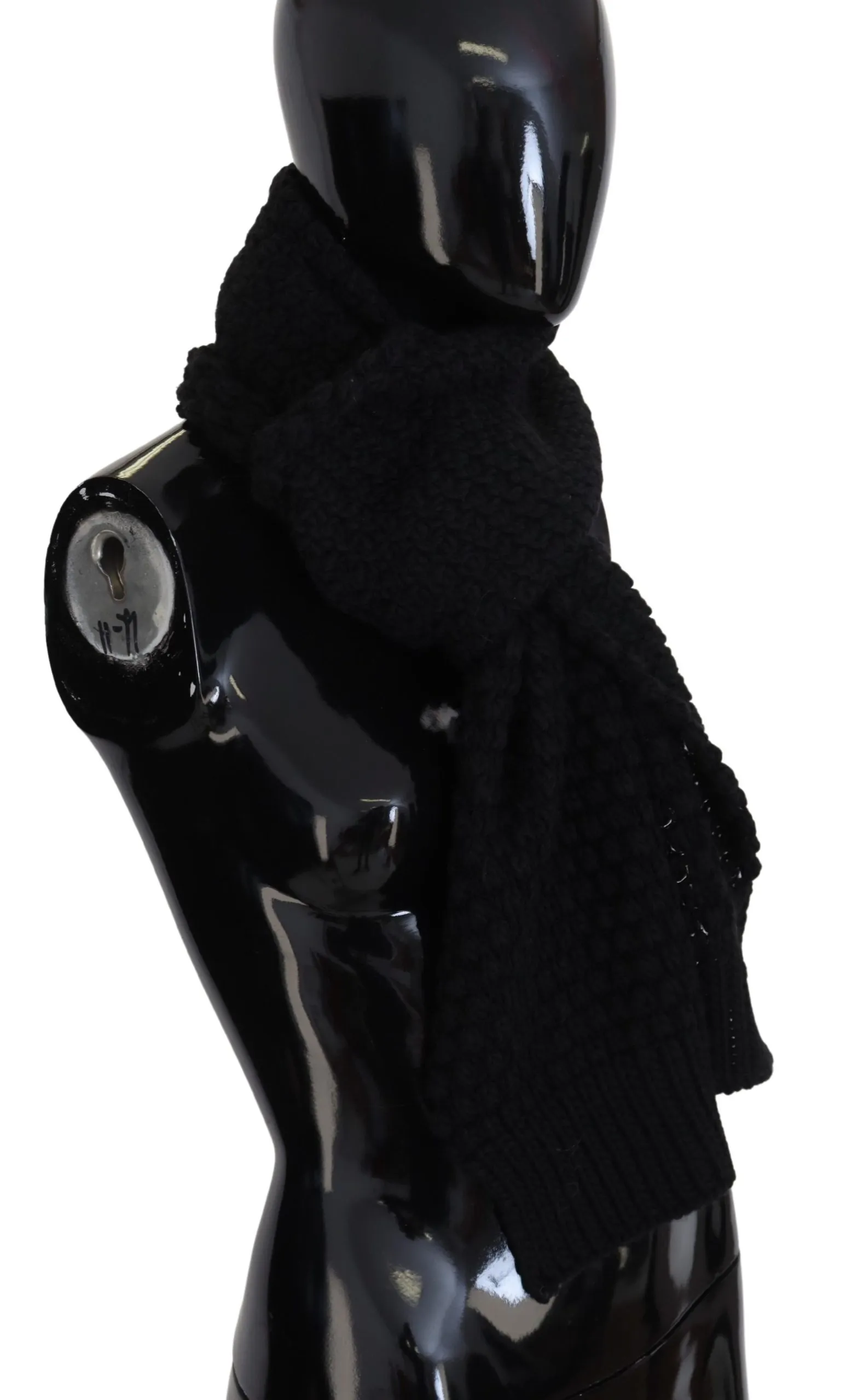 Balmain Women's Elegant Black Designer Scarf Wrap