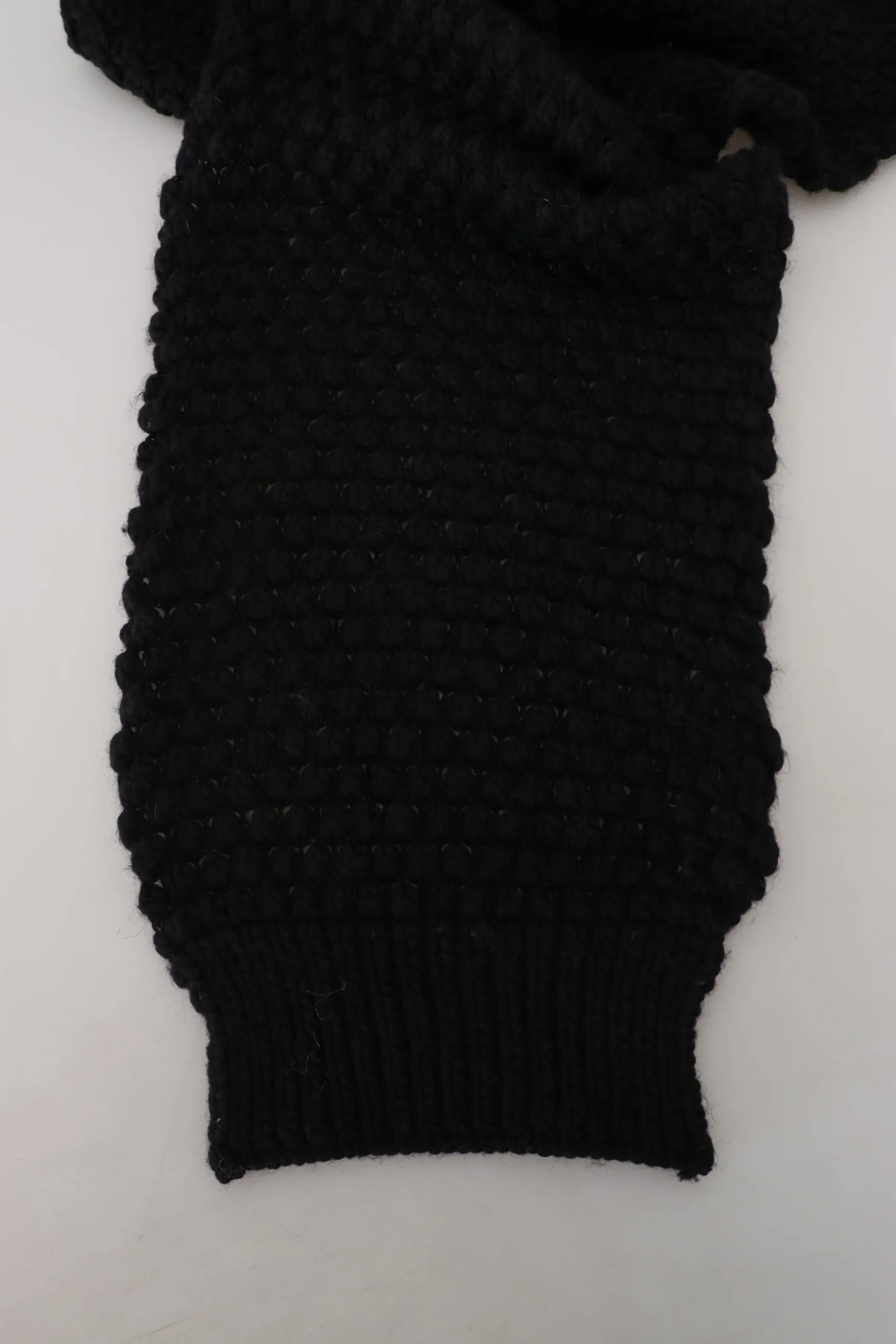 Balmain Women's Elegant Black Designer Scarf Wrap